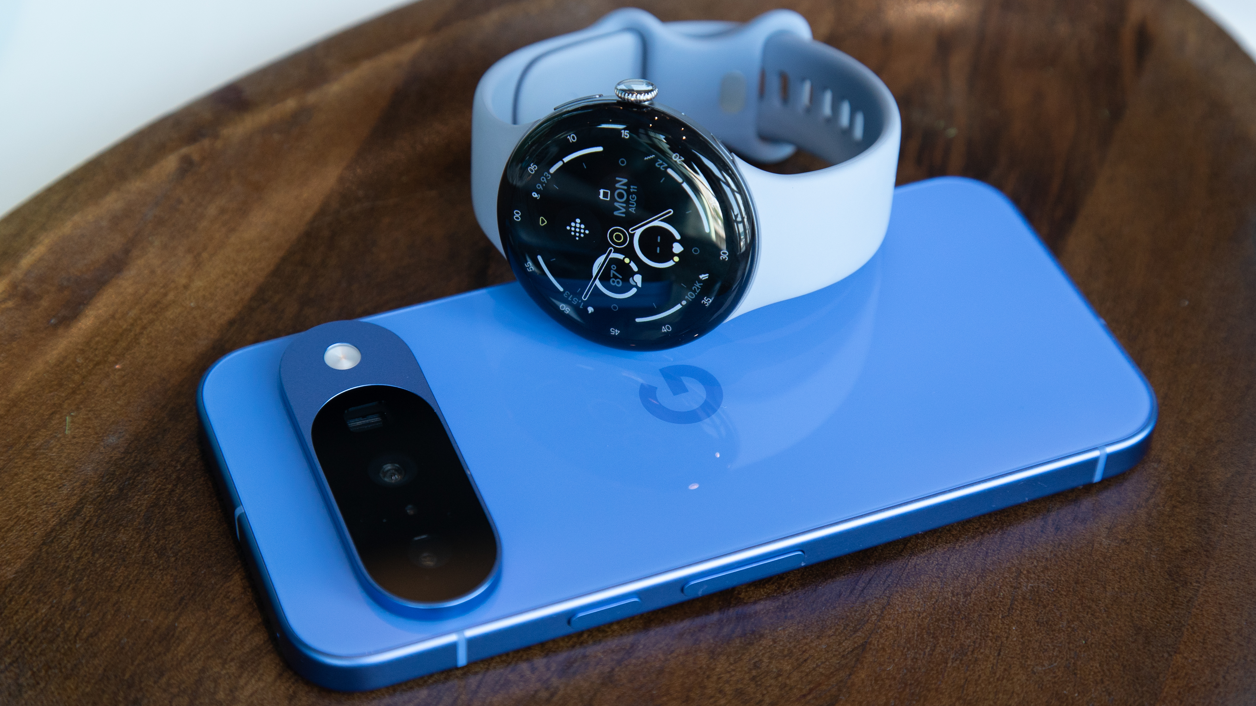 Pixel Watch 4 on the Pixel 10