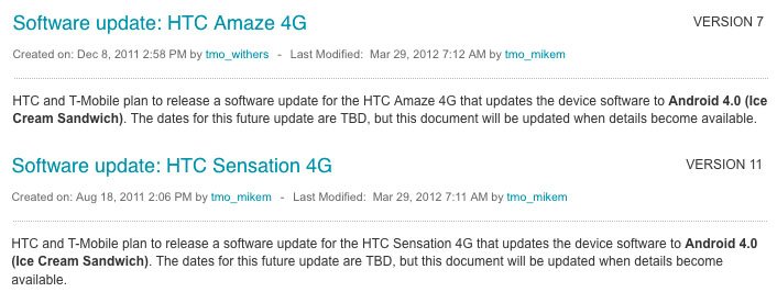 T-Mobile ICS Updates